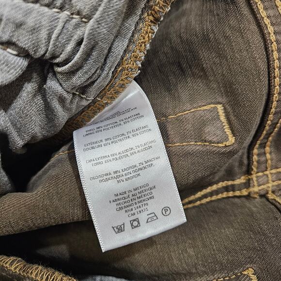 Re/Done Women's 70s Stove Pipe Crop Jeans Button Fly Raw Hem Brown Size 30 - Picture 5 of 12